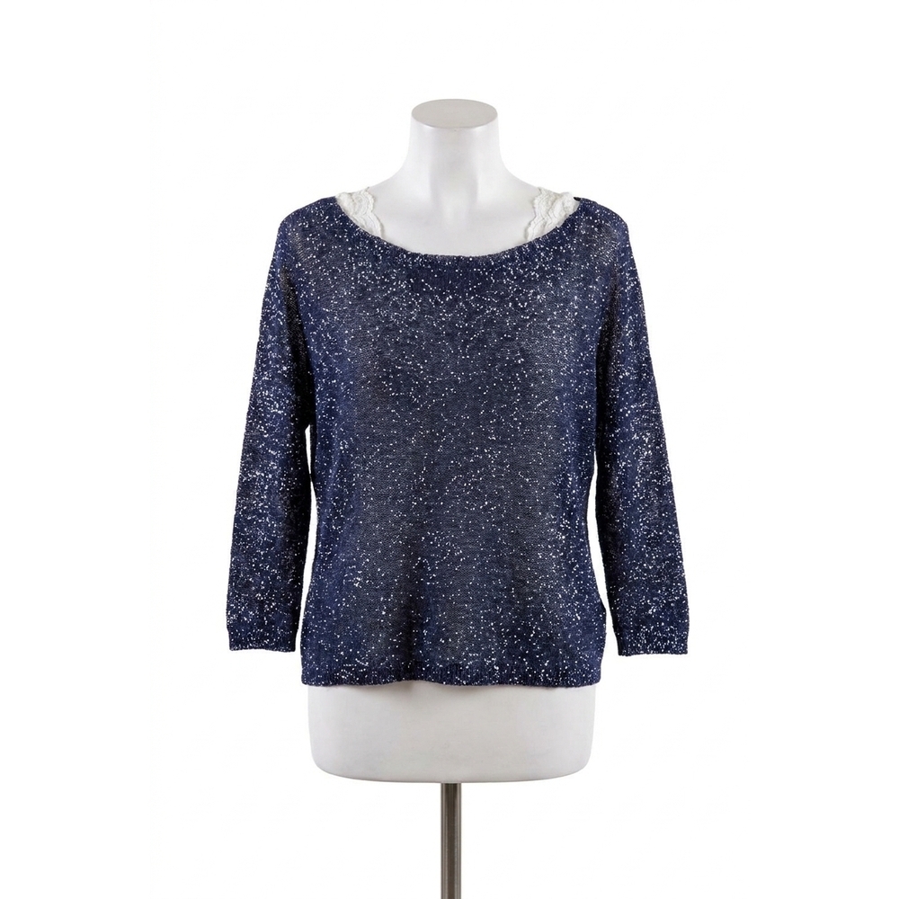 NEW GIGI MODA aliocha sparkle sweater in navy